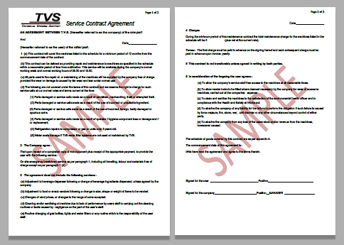 Refrigeration: Refrigeration Service Contract Template